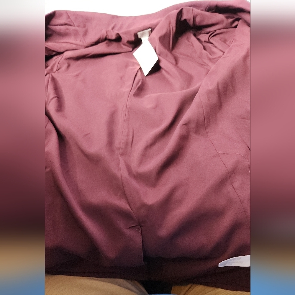 Women's Double Breasted Blazer - A New Day Burgundy S - Picture 8 of 12